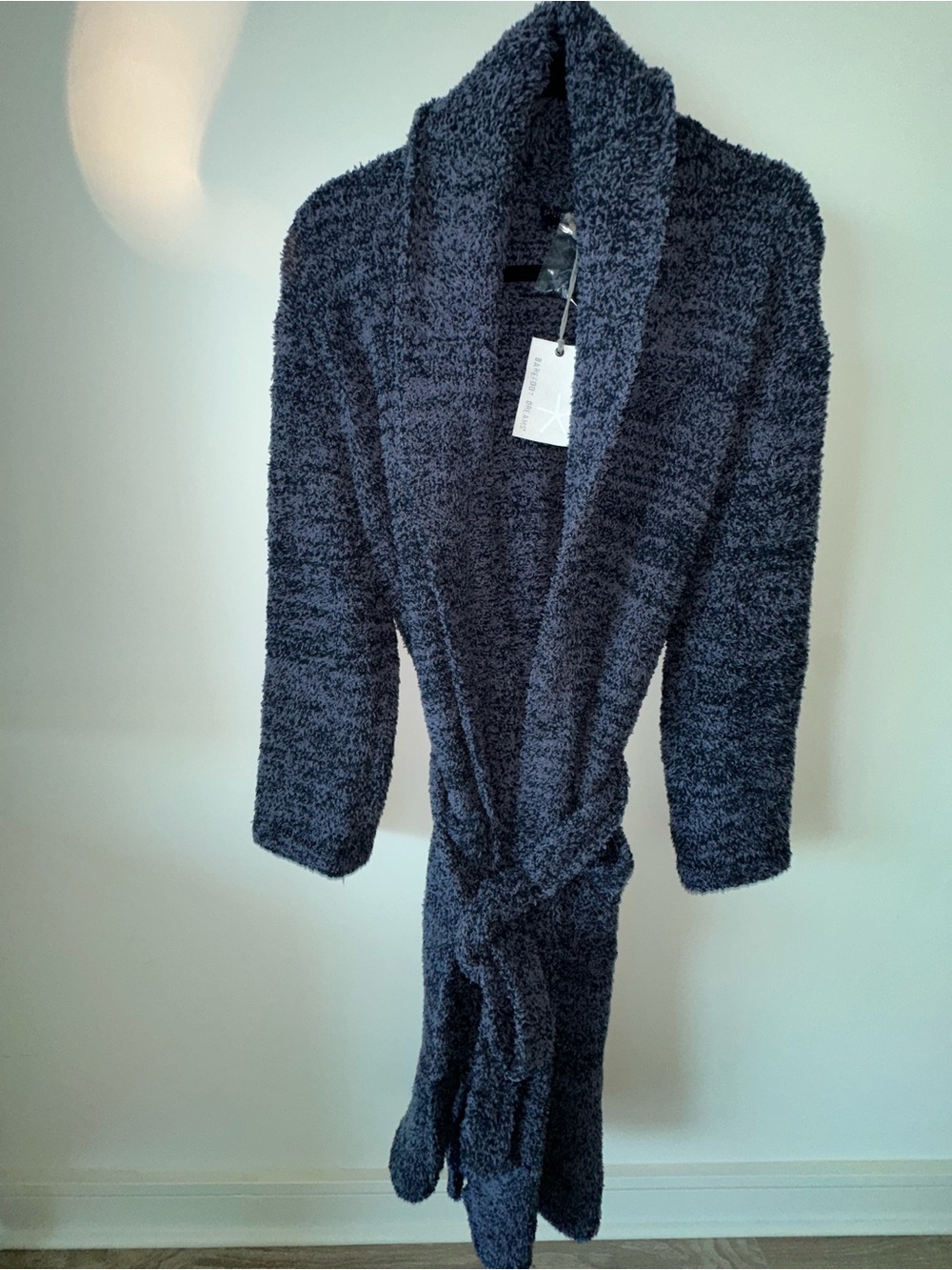 Barefoot Dreams Women's Plush Shawl Collar Cardigan - Navy Blue